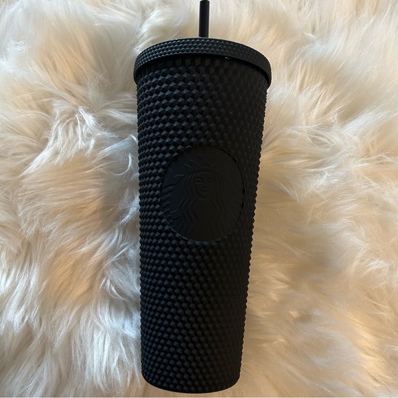 Starbucks Europe Amsterdam Matte Black Studded Tumbler Cold Cup 24oz Overseas - Picture 11 of 12